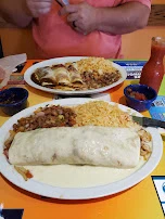 Shrimp Burrito and Enchiladas with Molé Sauce